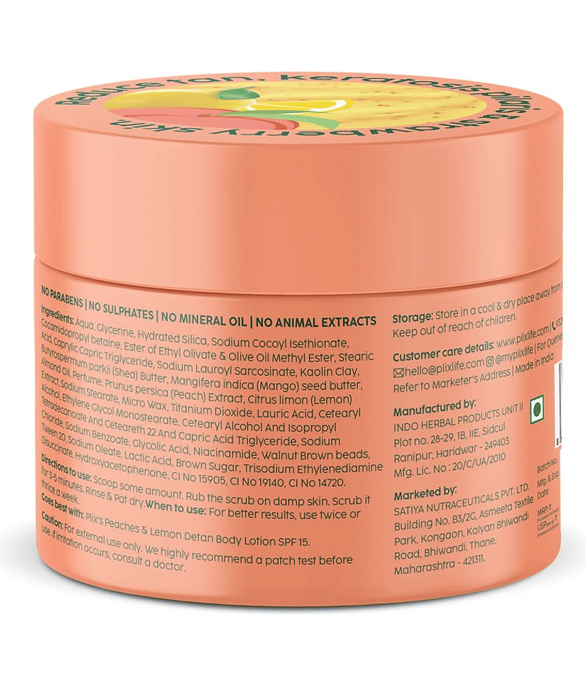 Plix Moisturizing Facial Scrub For Women ( Pack of 1 ) view 2