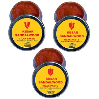 PACK OF 3 REMIUM KESAR SANDALWOOD TILAK PASTE view 2