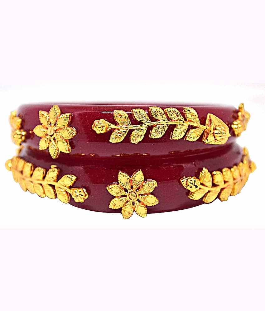 Bovzen Multicolor Bangle ( Pack of 2 ) view 2