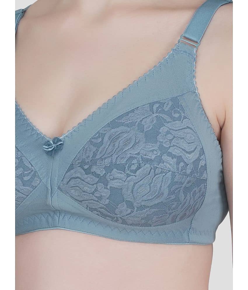 Eve's Beauty Cotton Blend Women's Everyday Bra ( Blue ) view 2