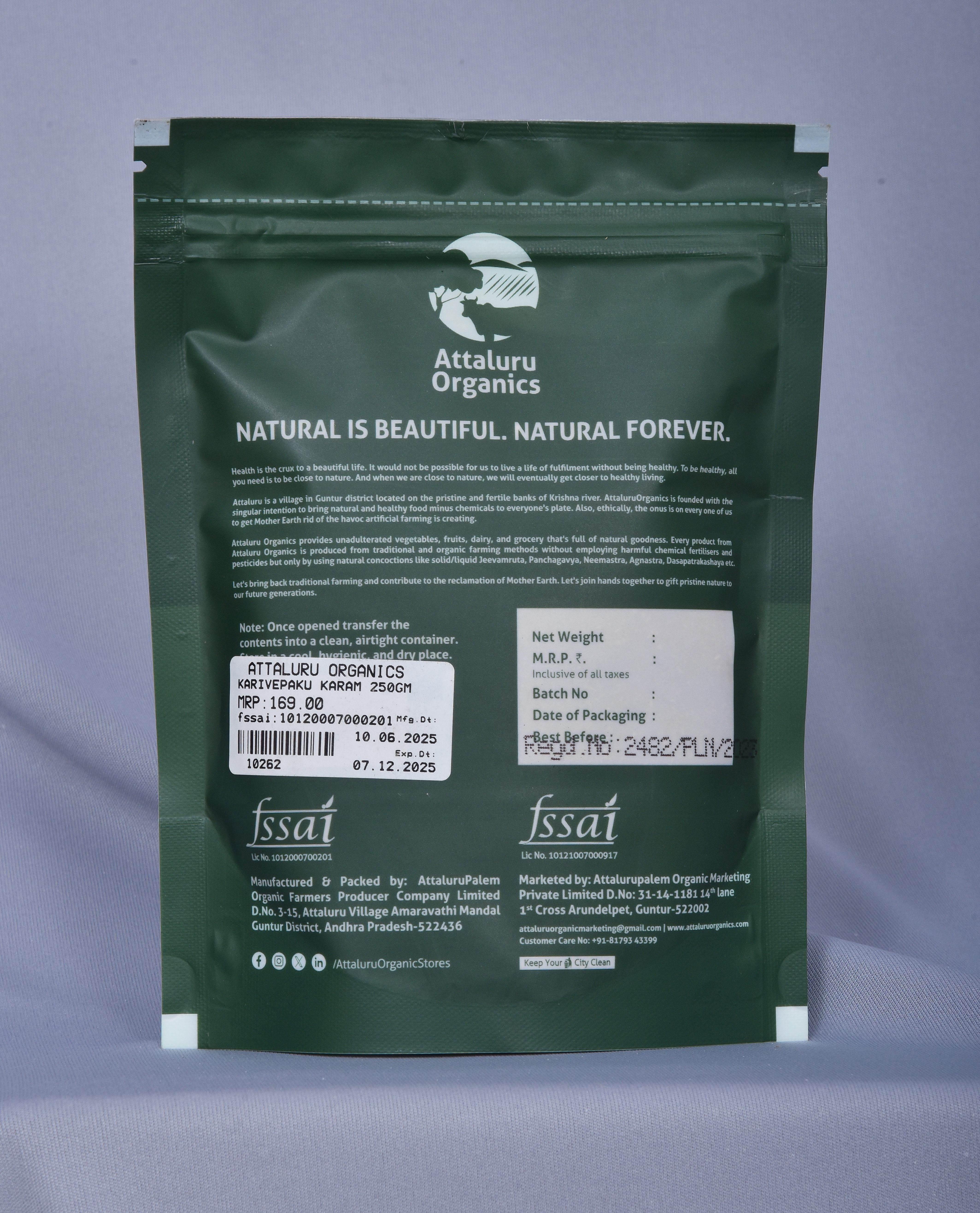 Attaluru Organics Curry Leaves Chilli Powder view 2