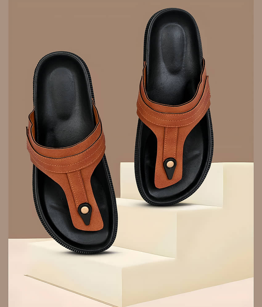 Chappal Wala Green Men's Thong Flip Flop view 2