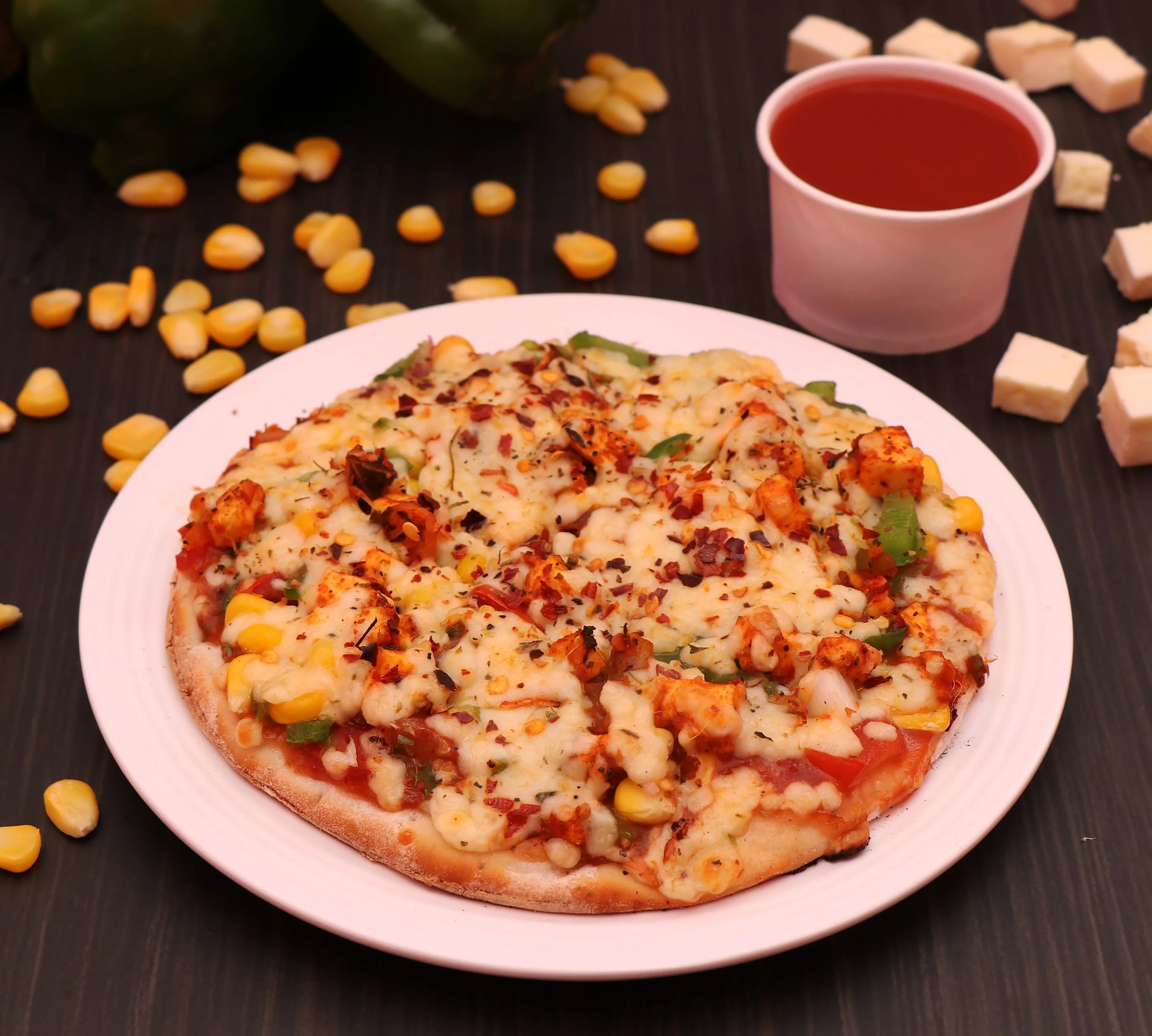 6" American Corn Pizza