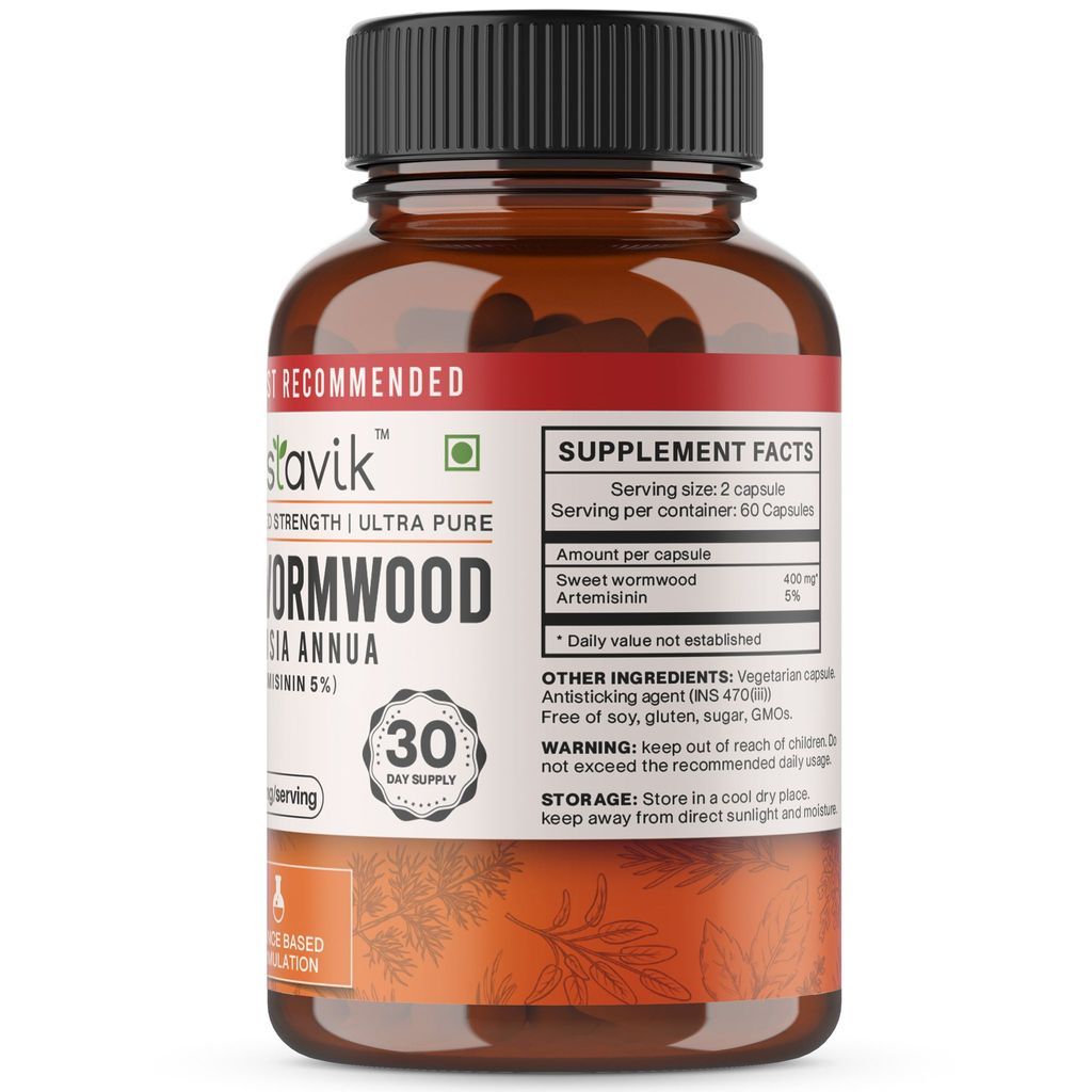 Vaastavik Artemisia Annua Sweet Wormwood Capsule Extract Supplements 400 mg view 2