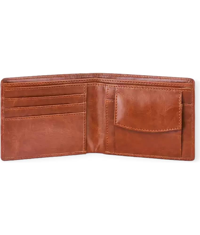 HRFSTAR PU Solid Men's Regular Wallet With 4 Slots For Card ( Red , Pack of 1 ) view 2