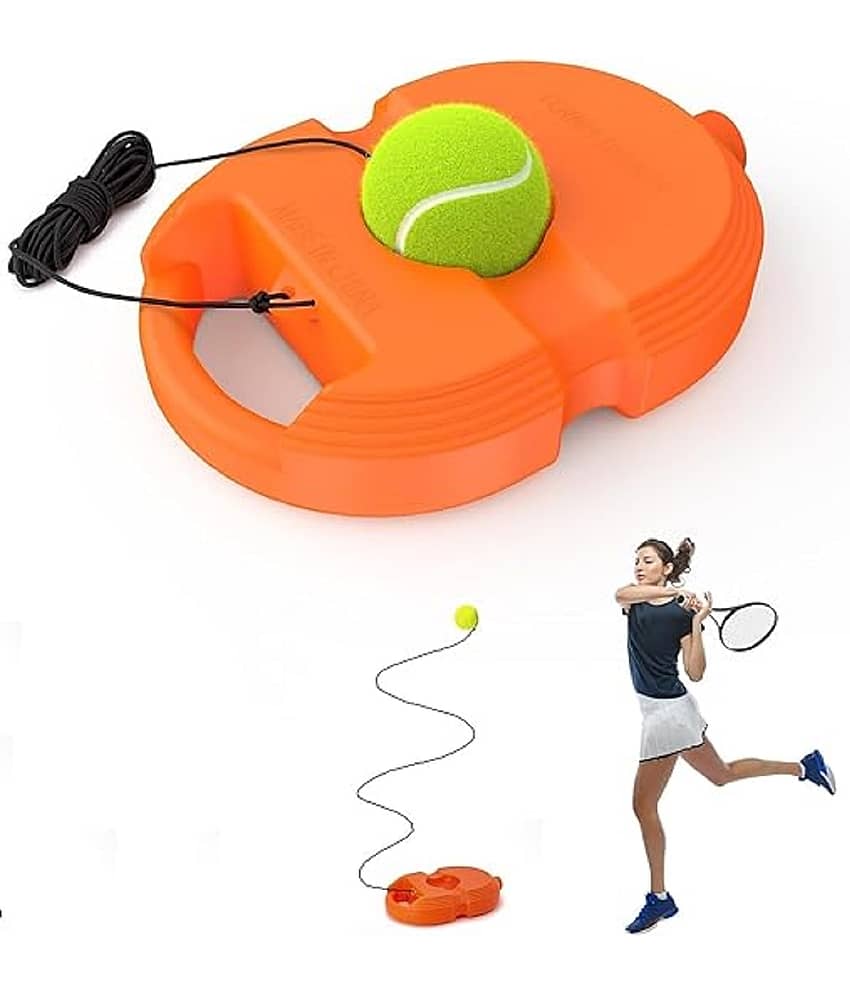 FEDIFU Tennis Trainer Rebound Ball with String Solo Tennis Trainer Set Self Tennis Practice Ball with String Cricket Trainer Rebound Ball with Rope Fill Sand or Water