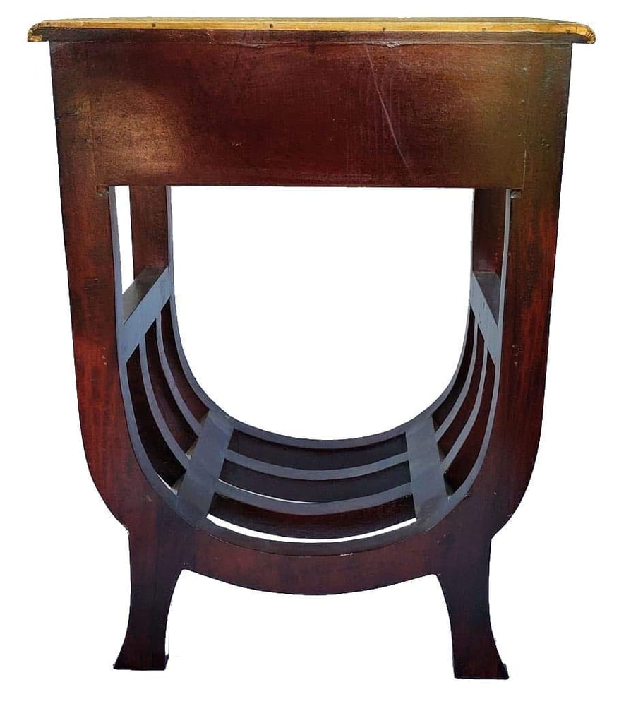 Creative Handicraft45 Handcrafted Hand Painted U Shape Table for Living Room/Wooden Painted Bedside Handcrafted Hand Painted U Shape Table for Living Room/Wooden Painted Bedside view 2