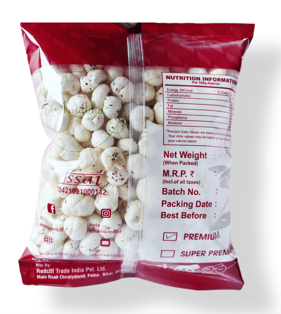 Amakha's Phool Makhana | Premium Foxnut | Nuts | Dry Fruits | 100gm view 2