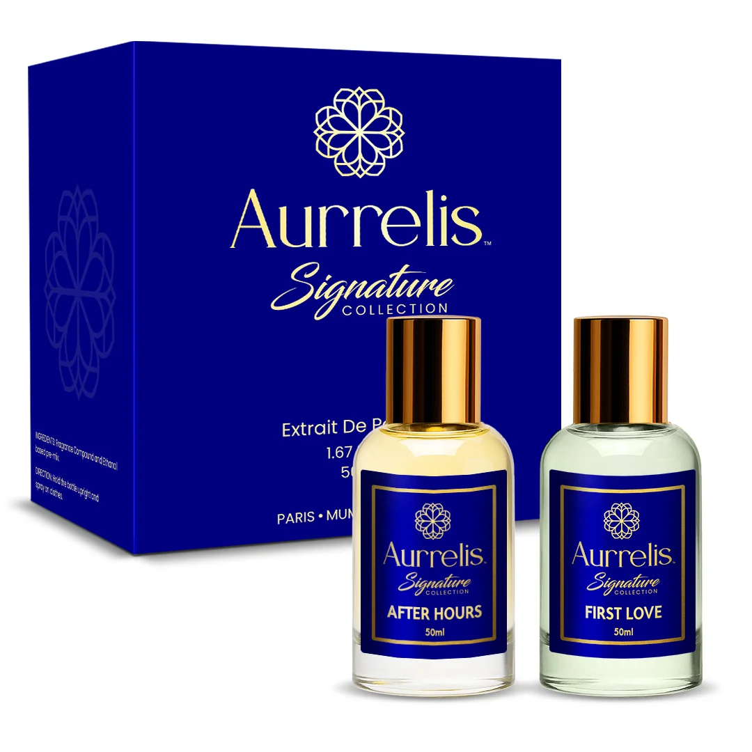 Aurrelis Signature Parfum Combo Pack of 2 After Hours & First Love | Extrait De Parfum | 50 ml Each