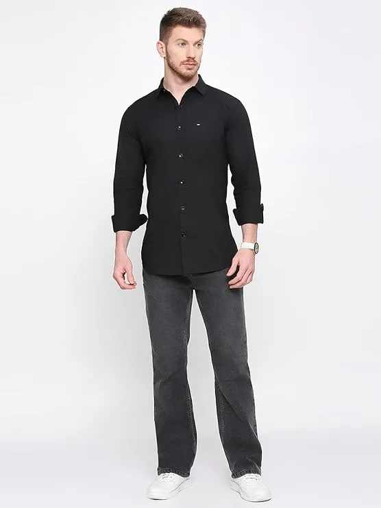 Grandstitch Men Regular Fit Solid Spread Collar Casual Shirt view 2