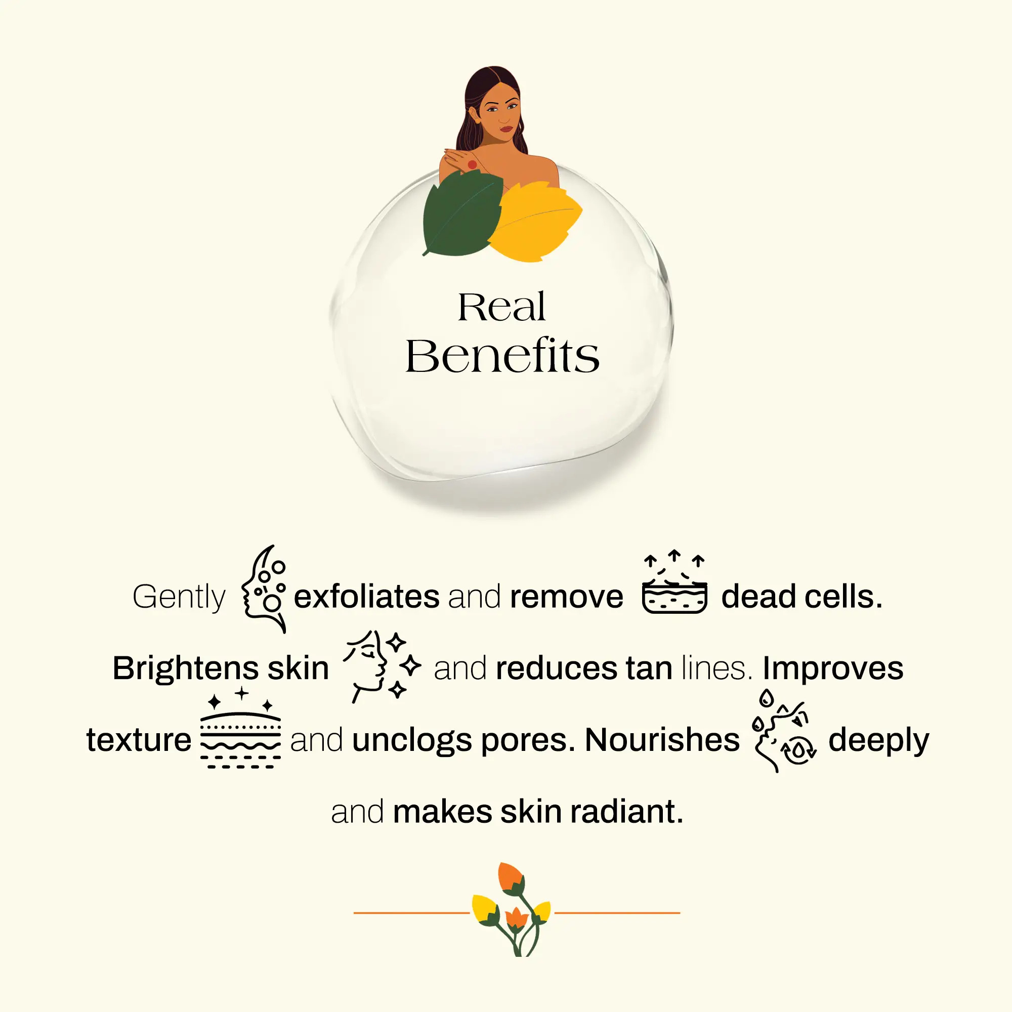 ashpveda Radiant Face Scrub with Fruits & Walnuts view 2