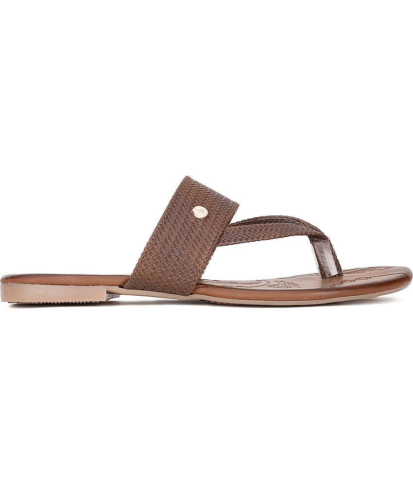 Bata Brown Women's Flats view 2