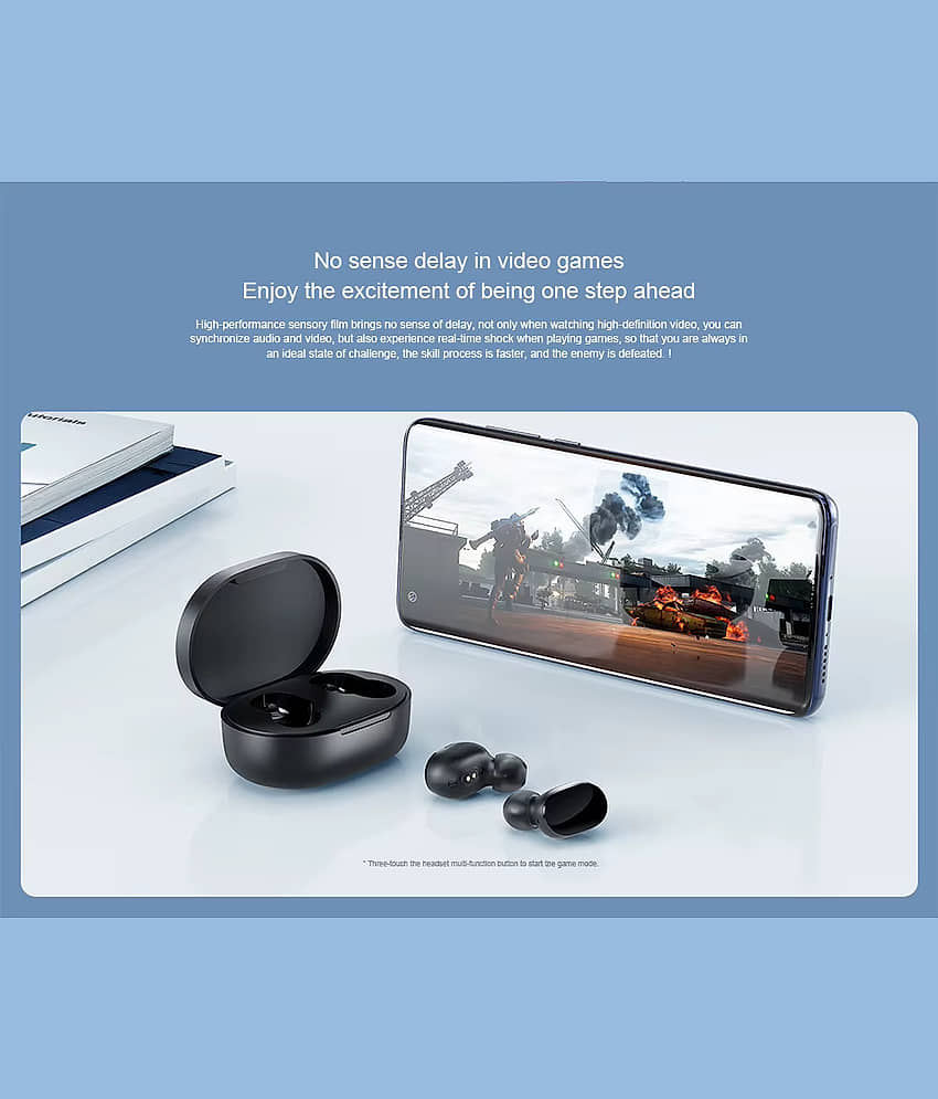 COREGENIX AirDoT Bluetooth True Wireless (TWS) In Ear 20 Hours Playback Low Latency,Powerfull bass IPX4(Splash & Sweat Proof) Black view 2