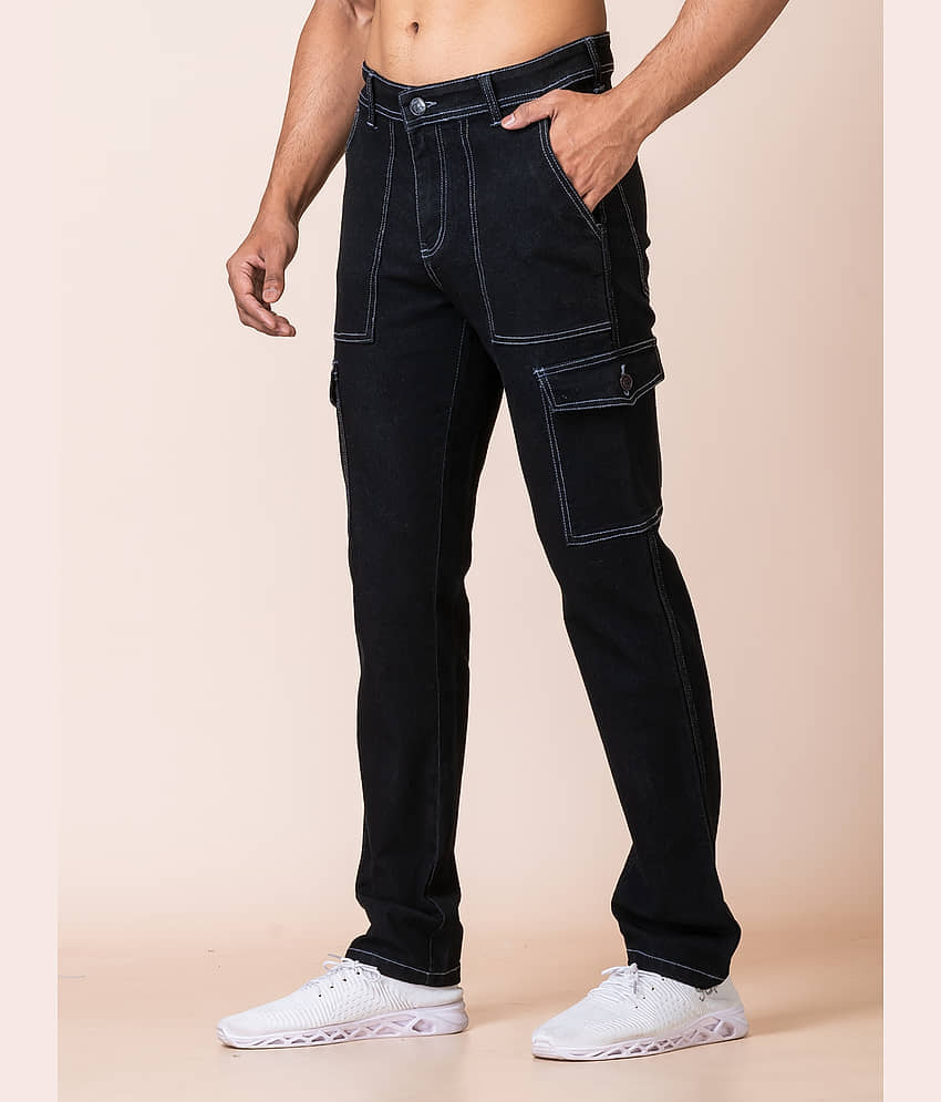 Aflash Regular Fit Basic Men's Jeans - Black ( Pack of 1 ) view 2