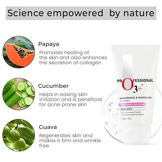 O3+ Brightening & Whitening Face Wash For Smooth Skin view 2