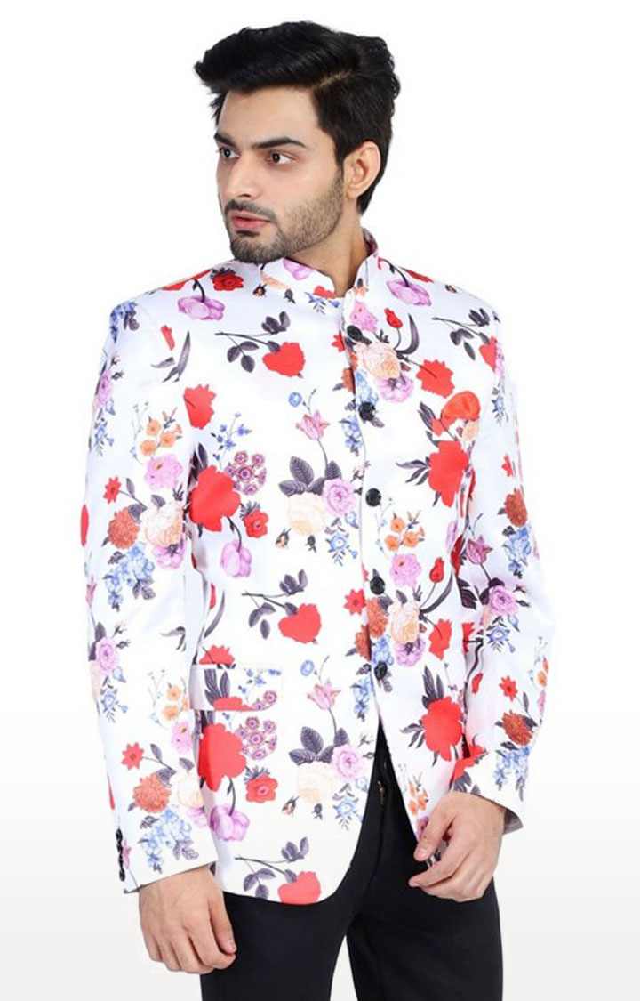 Tahvo Men Printed Men Blazer With Hanky view 2