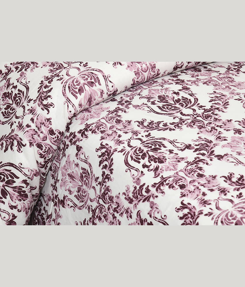 CLOTHORO Cotton 1 Double King Bedsheet with 2 Pillow Covers ( Multicolor ) view 2