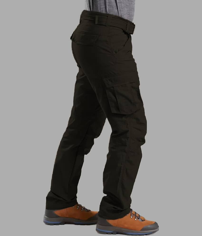Reoutlook Regular Flat Men's Cargos - Black ( Pack of 1 ) view 2
