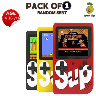 SUP Game Box 400 in 1 Handheld Retro Video Game Console | USB Rechargeable LCD Gaming Console for Kids view 2
