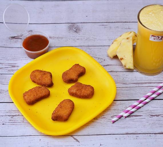 Chicken Nuggets + Pineapple Juice