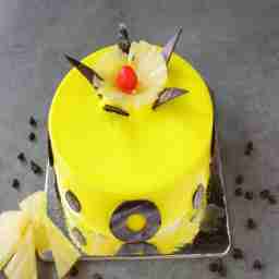 Eggless Fresh Pineapple Cake