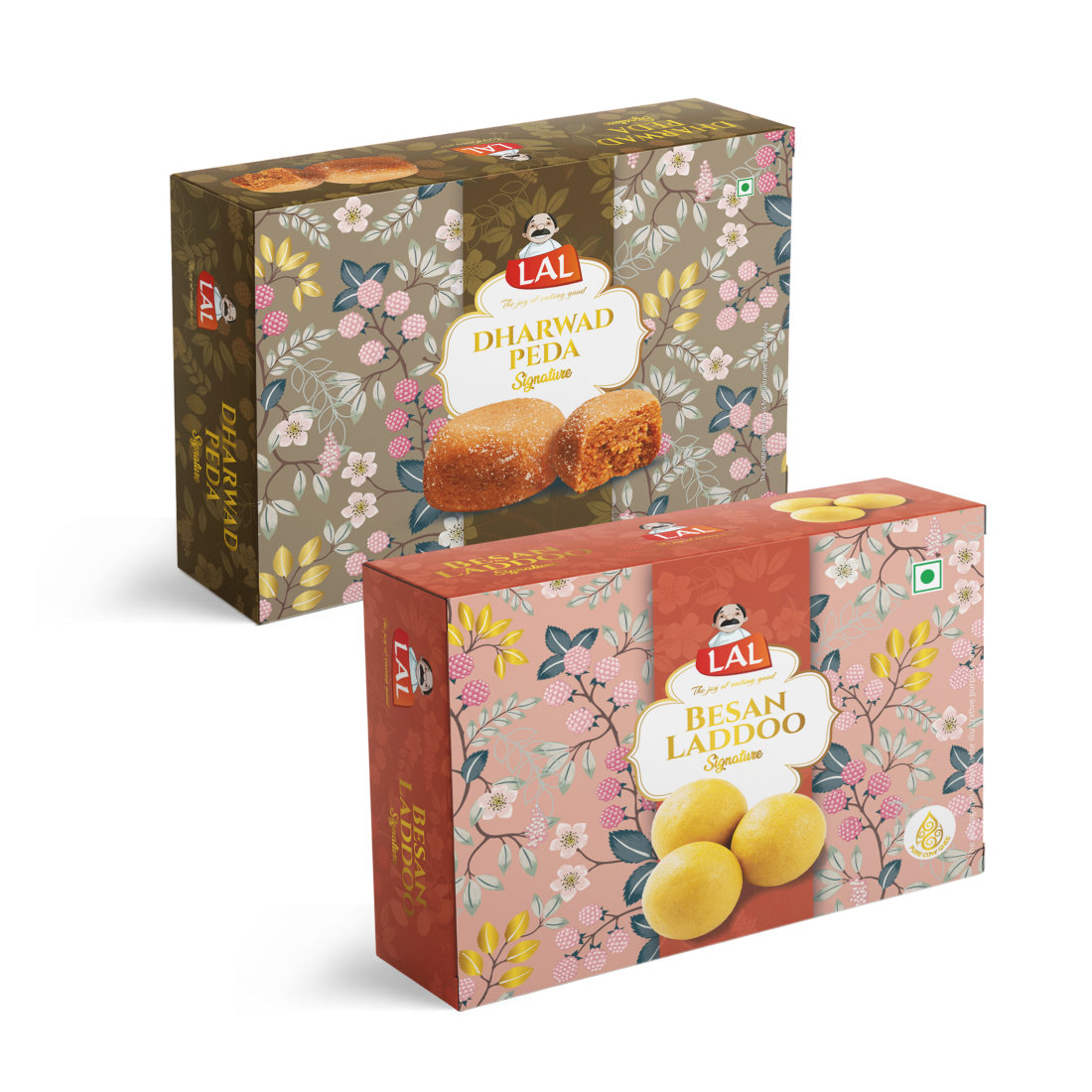 Lal Sweets Dharwad Peda & Besan Laddoo, 400 gm Each - Combo Pack view 2