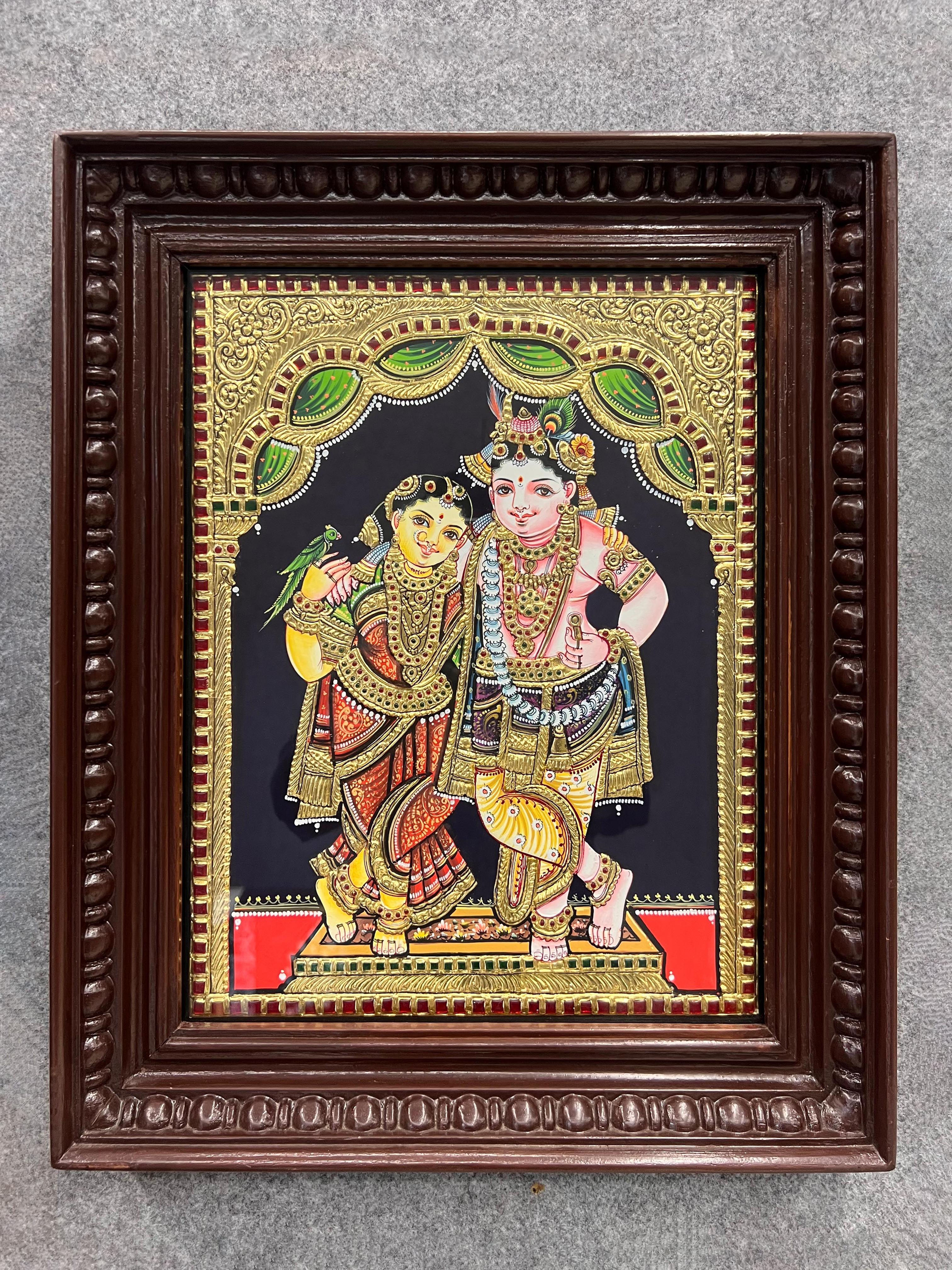Radhe Krishna - Without Frame 15 x 12 view 2