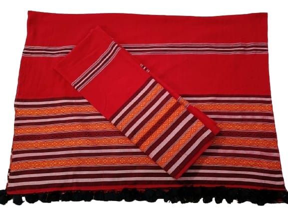 Traditional Handmade Karbi Rubi Jura/Sador Mekhela view 2