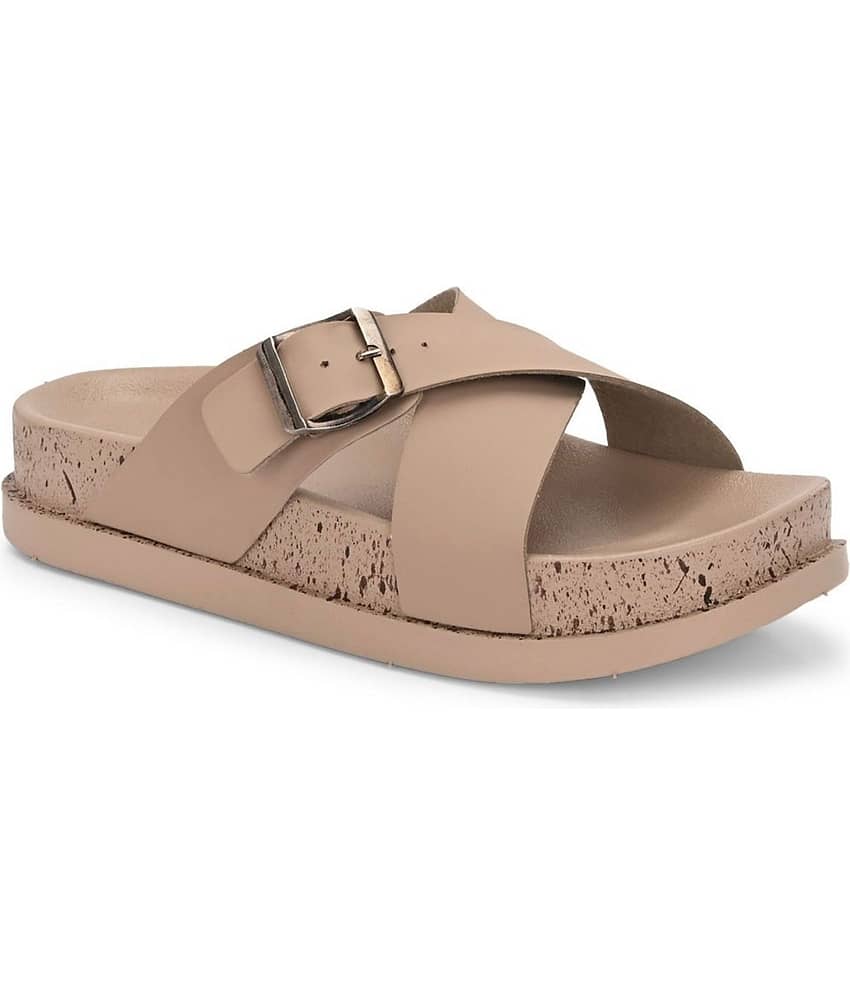Monoction Beige Women's Slide view 2