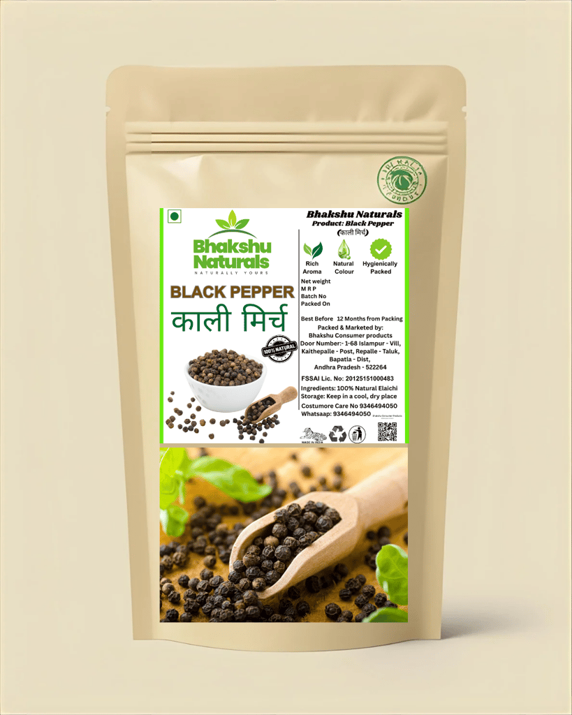 Premium Black Pepper (50g×2) + Cloves Laung (50g×2) | 200g Fresh Spices Combo | Strong Aroma | Handpicked Kali Mirch & Laung for Cooking & Masala view 2
