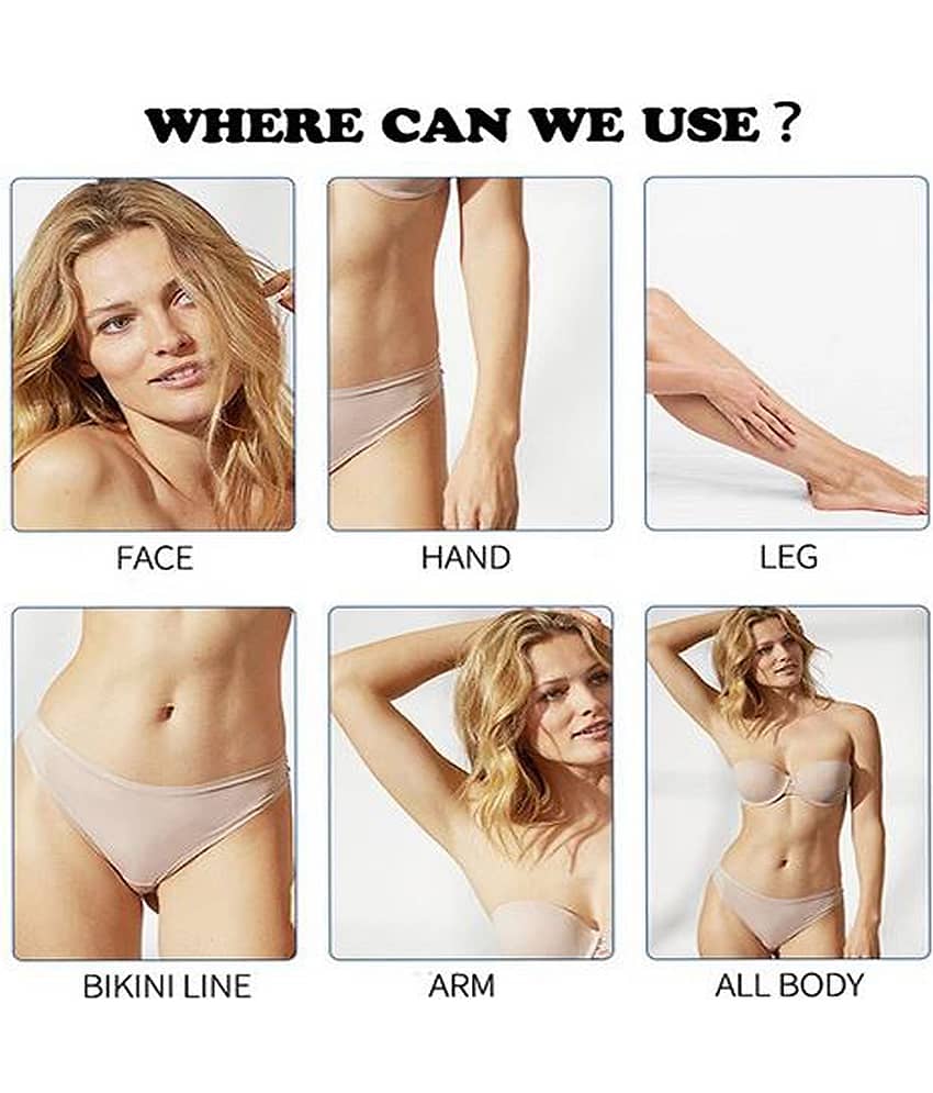 KURAIY Hair Removal Hot Hard Body Wax Beans (50Gm) for whole Body For Men and Women S view 2
