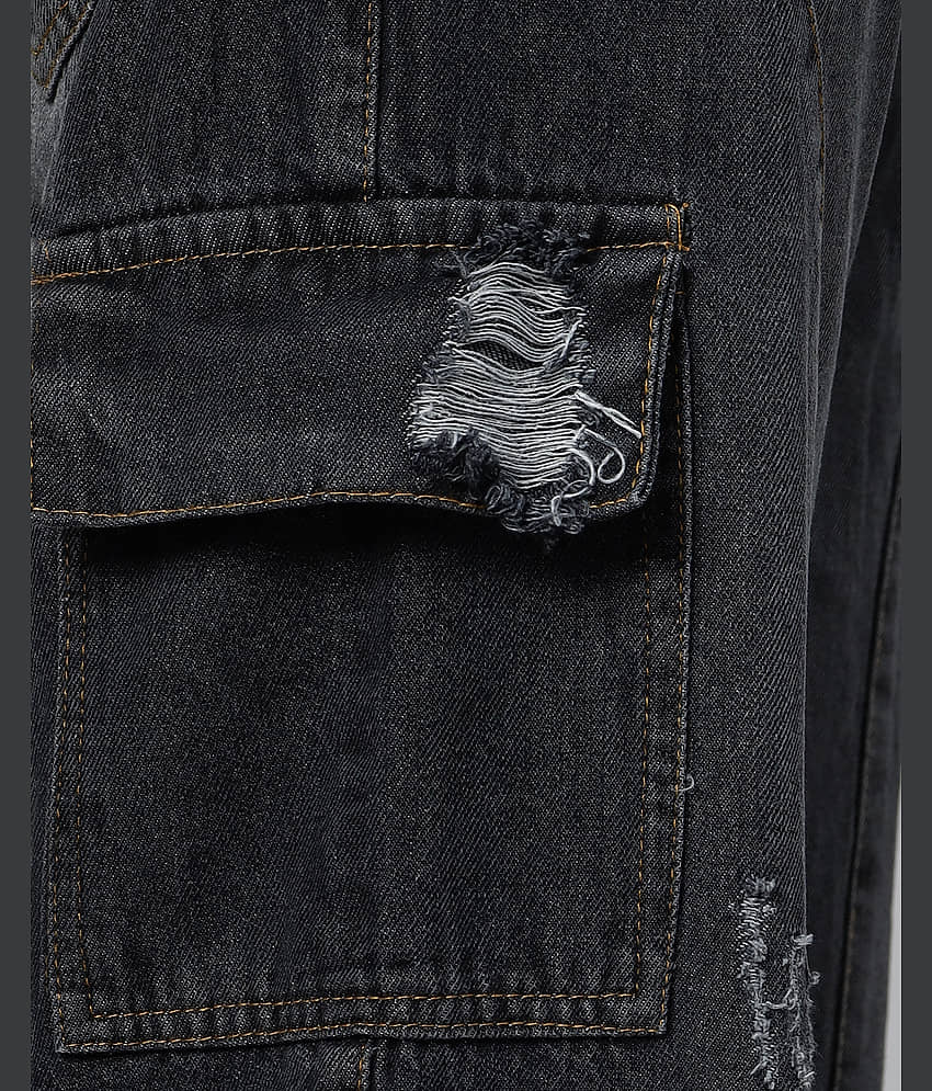 ARBIA FUNKI Regular Fit Faded Men's Jeans - Dark Grey ( Pack of 1 ) view 2