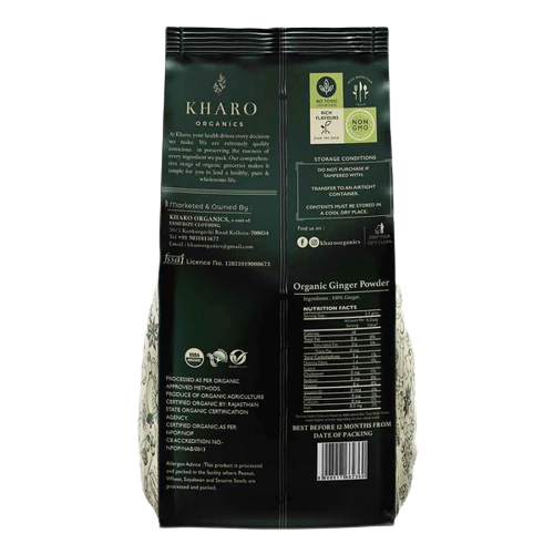 Kharo Organics Organic Ginger Powder (Saunth) 100 Gms Pack Of 4 view 2