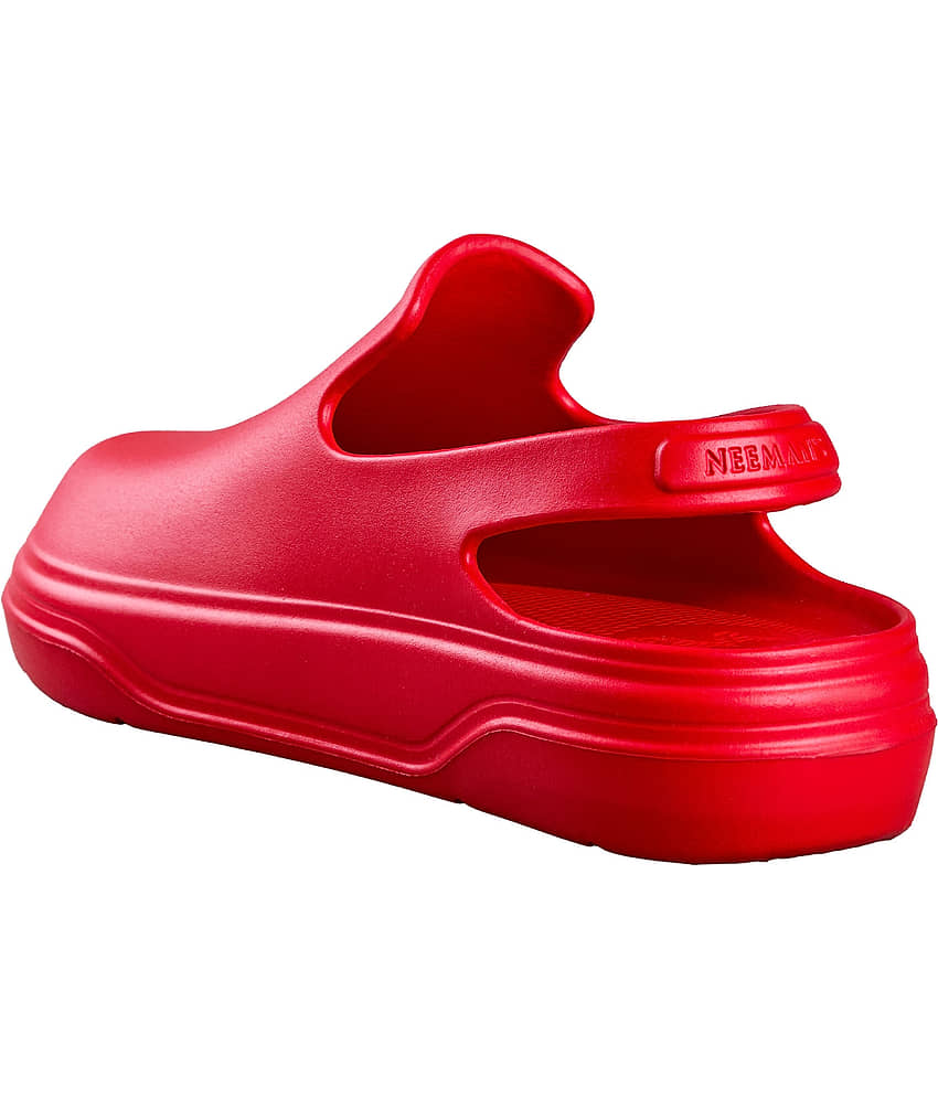 Neemans Cushers Clogs Red Men's Thong Flip Flop view 2