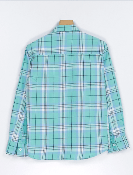 Men Regular Fit Checkered Slim Collar Casual Shirt view 2