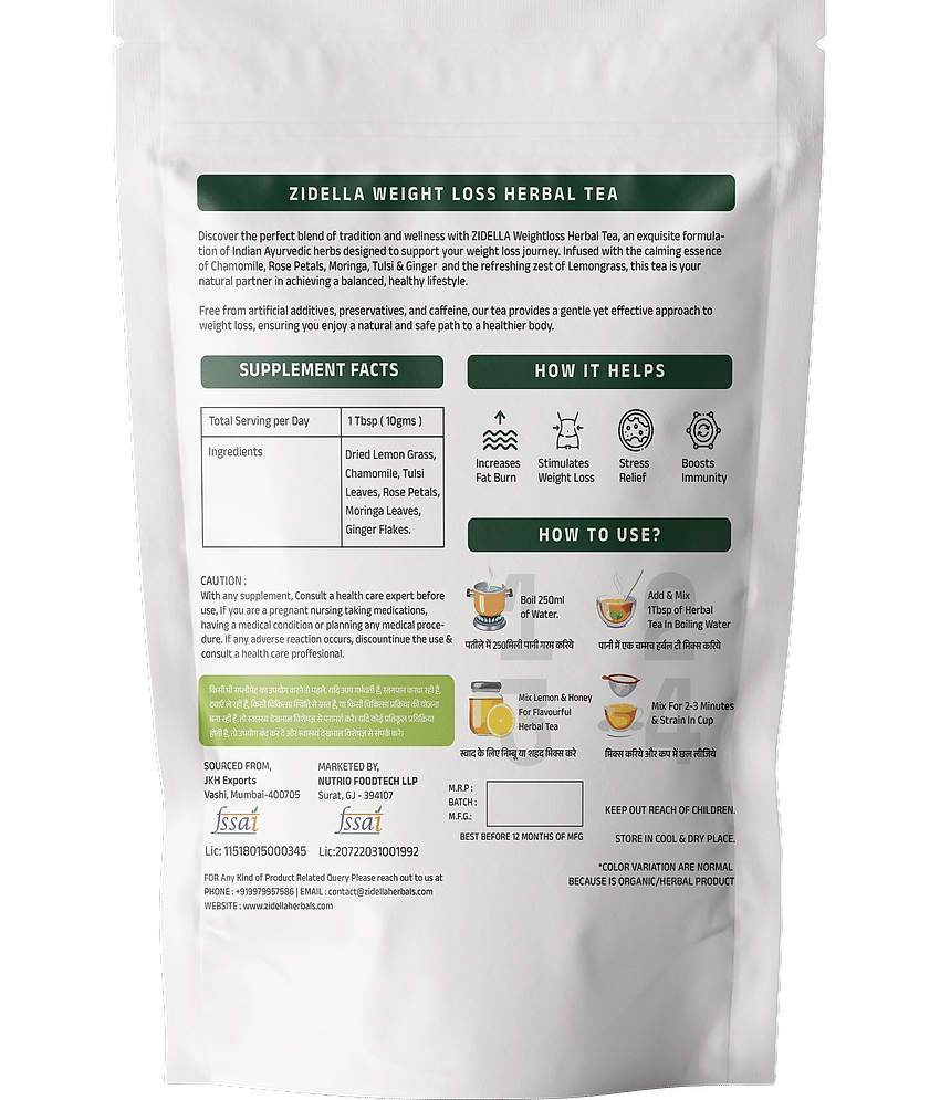 Zidella 50 gm Lemongrass Green Tea ( Powder ) view 2