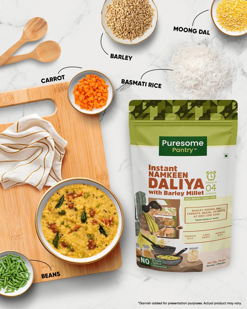 Instant Namkeen Daliya with Barley Millet view 2
