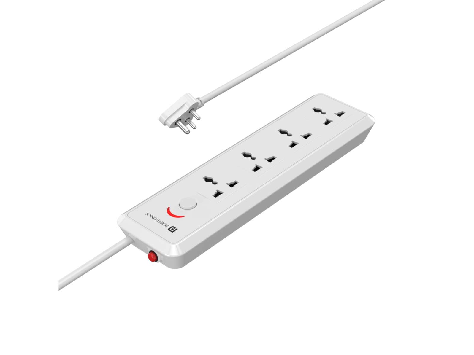 Portronics Power Plate 11, 1500 Watts, 2m Long Cord, 4 Universal Sockets view 2