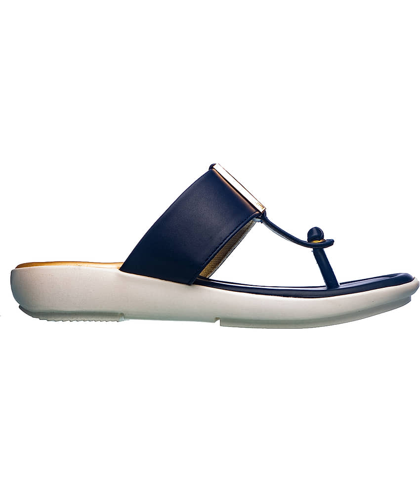 KHADIM - Navy Women's Flats view 2