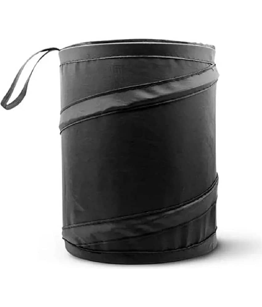 HINGOL Mini Foldable Car Dustbin | Car Trash Can with Garbage Bags | Portable Waste Bin for Car, SUV, Office & Home | Space-Saving Leak-Proof Car Garbage Storage Holder view 2