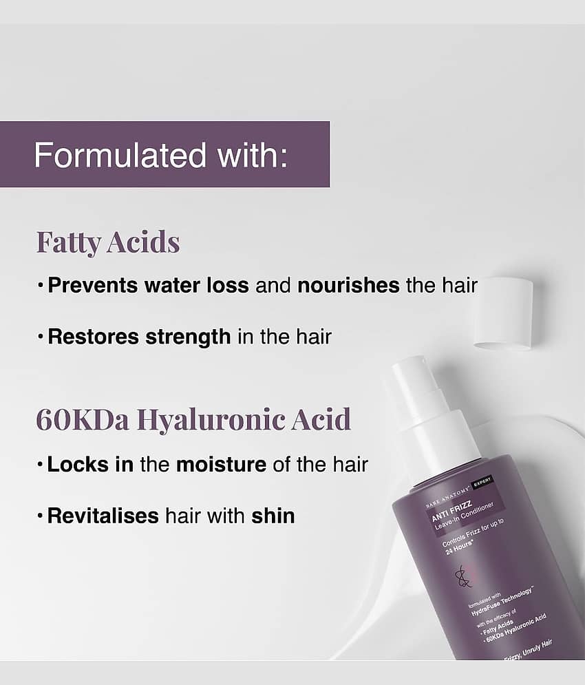 Bare Anatomy Anti-Frizz Leave In Conditioner for Deep Conditioned Hair, 150 ml view 2