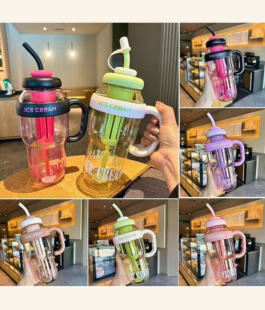 THRIFTKART 1300ML Tumbler for Kids Water Bottle Multicolor Plastic Water Bottle 1300 mL ( Set of 1 ) view 2