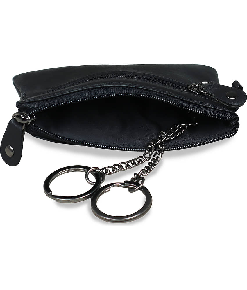 Calfnero Genuine Black Leather Key Case view 2