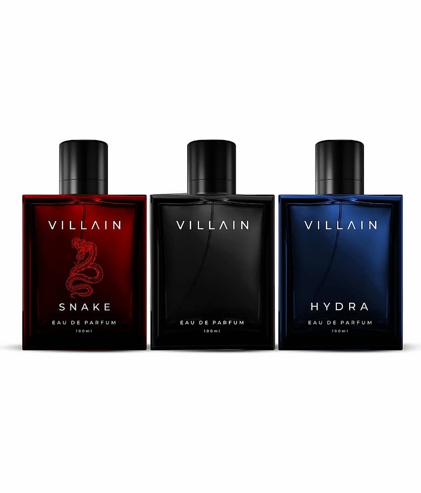 VILLAIN - CLASSIC 100ML, HYDRA 100ML & SNAKE 100ML Eau De Parfum (EDP) For Men 3 ( Pack of 3 ) view 2