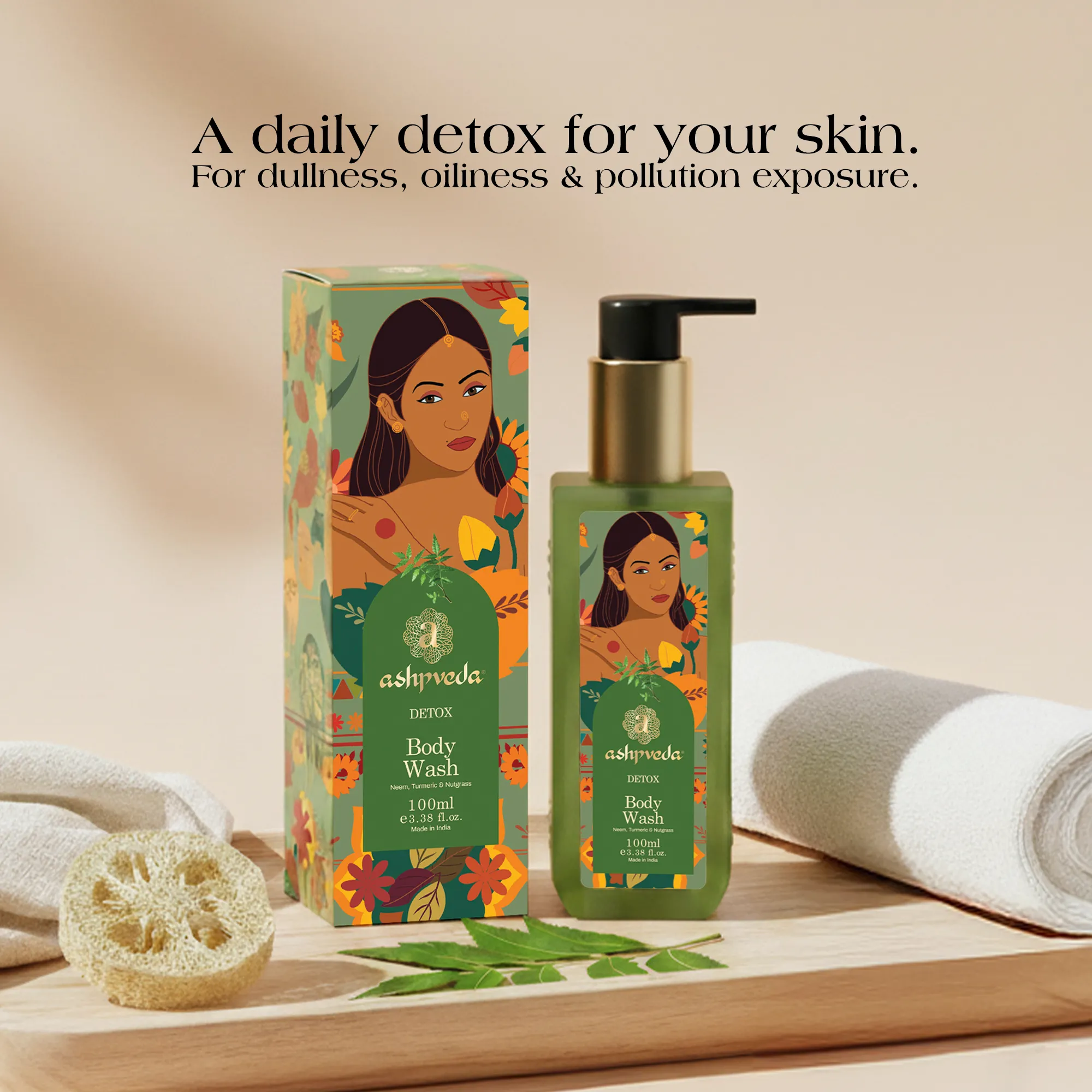 Ashpveda Neem Turmeric Detox Body Wash view 2