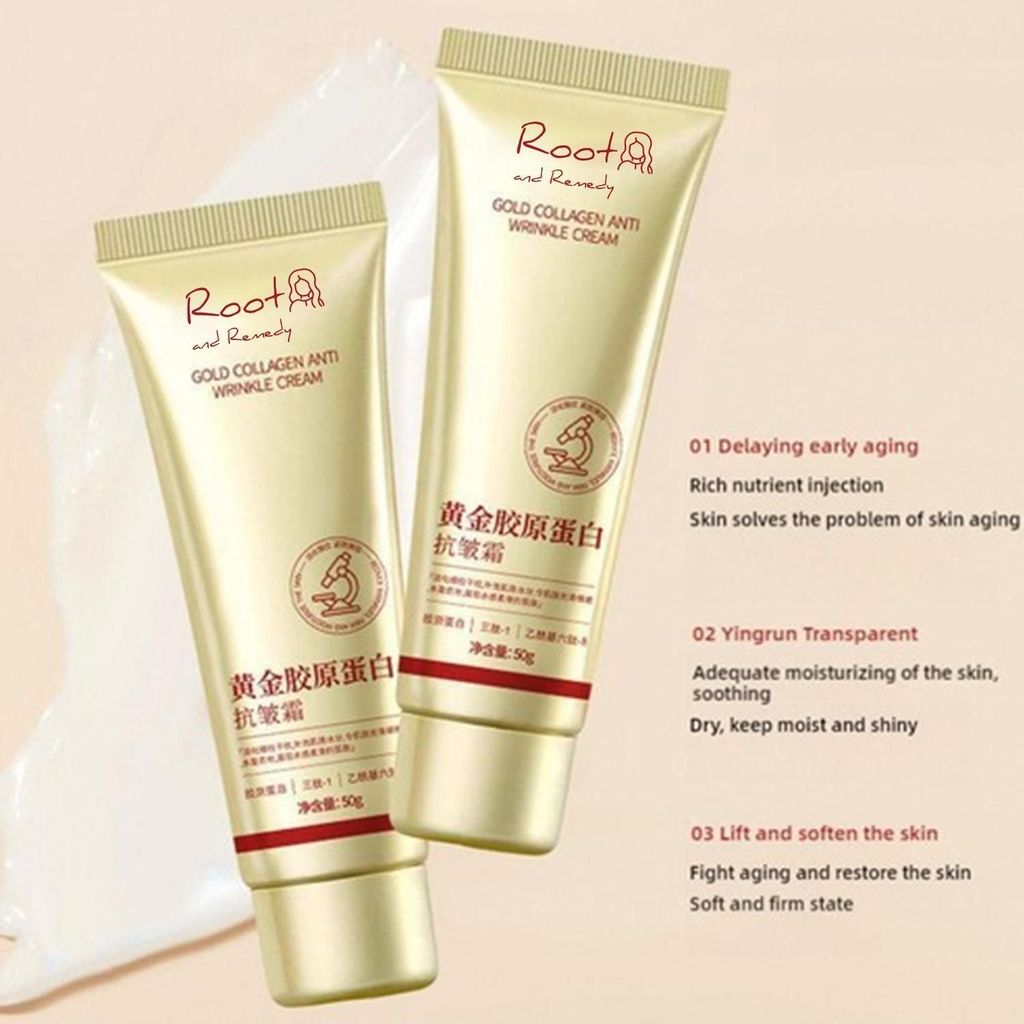 Gold Collagen Anti Wrinkle Cream 100 gm Pack of 2 view 2