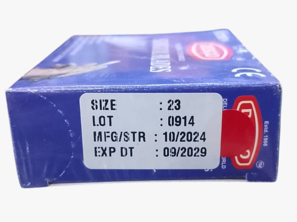 Size 23 Disposable Surgical Blade Tool Scalpel Blades, High Carbon Steel Blades. Individually Wrapped Surgical Blades view 2