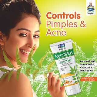Neem Plus Face Wash (100 ml x 2 packs ) - Helps cleanse skin impurities and supports skin health view 2