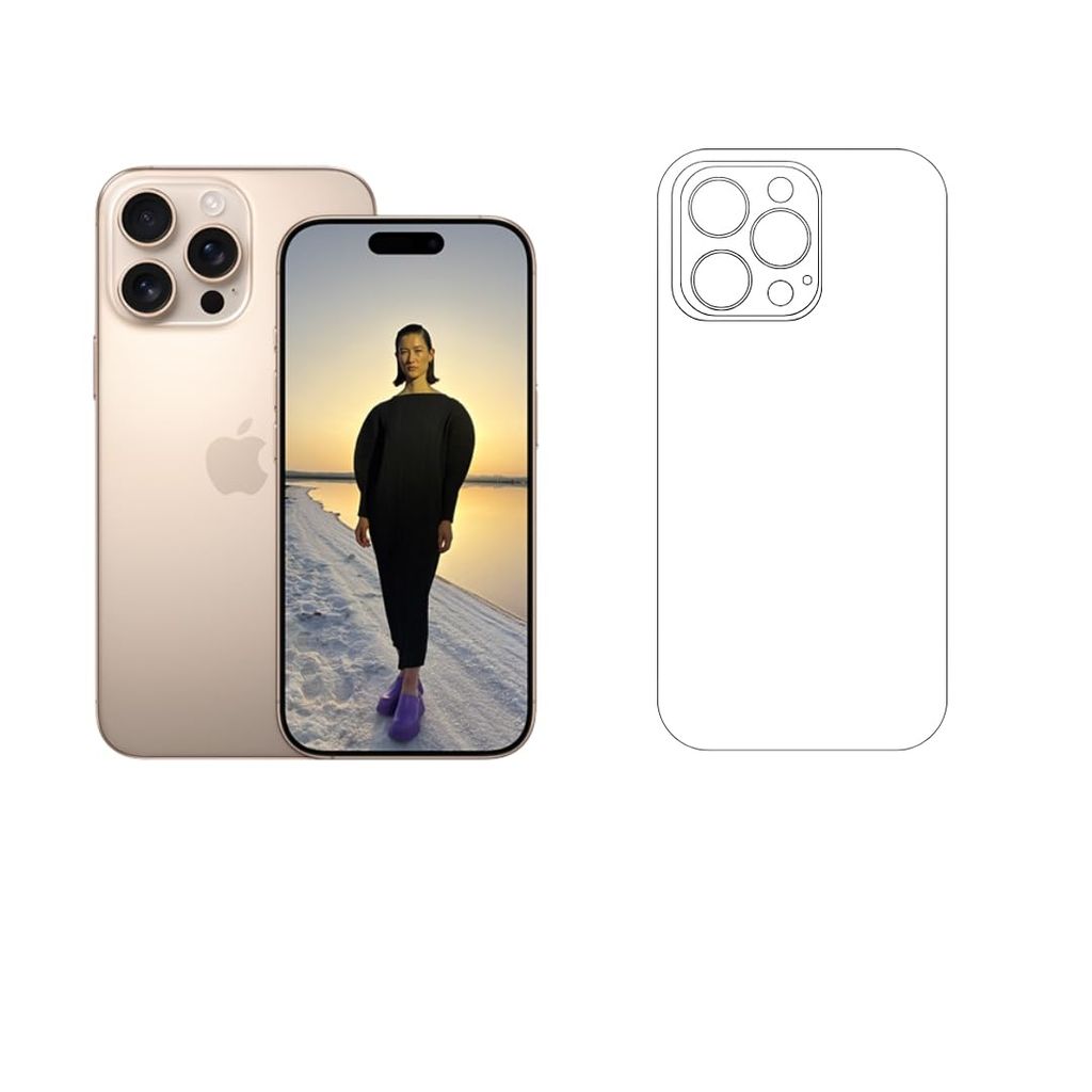 SKINOVITA Compatible For Apple iPhone Unbreakable Transparent Hydrogel Membrane, Back Screen Guard Protector (Scratchproof/Self Healing)(Gloss)