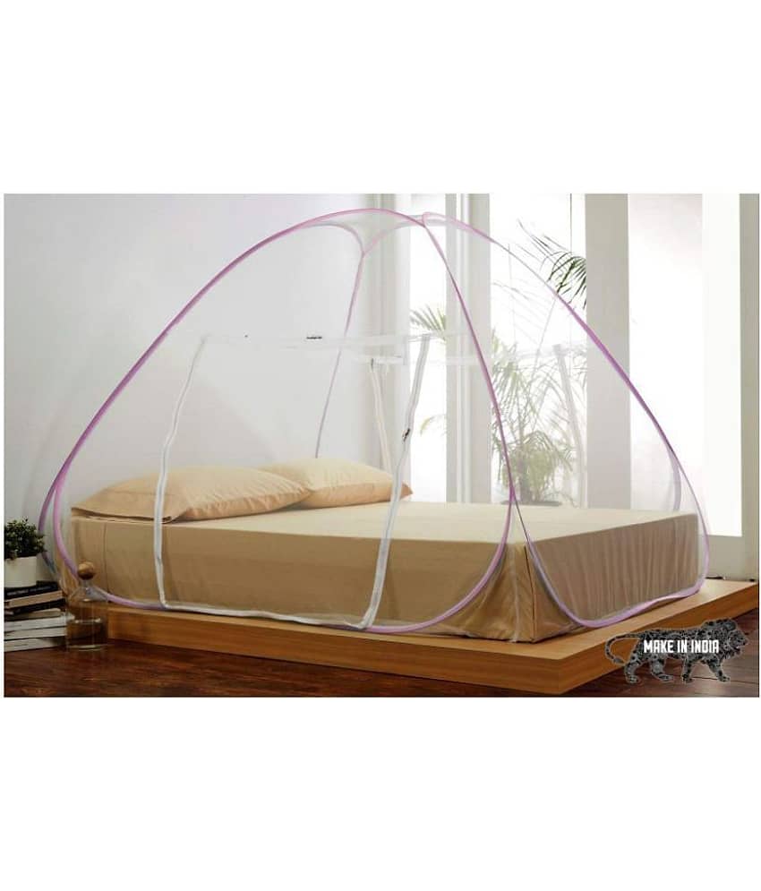 Healthgenie Double Pink Mosquito Net, Machardani view 2